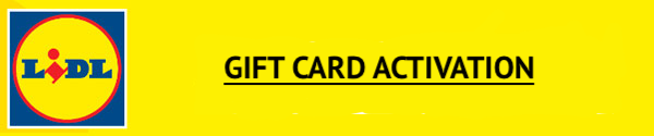 Lidl Gift Card Activation