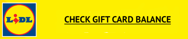 Lidl Gift Card Balance